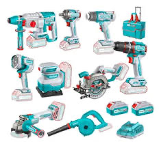 طقم معدات حصري 9في 1 بطارية توتال TOTAL64414237131011111