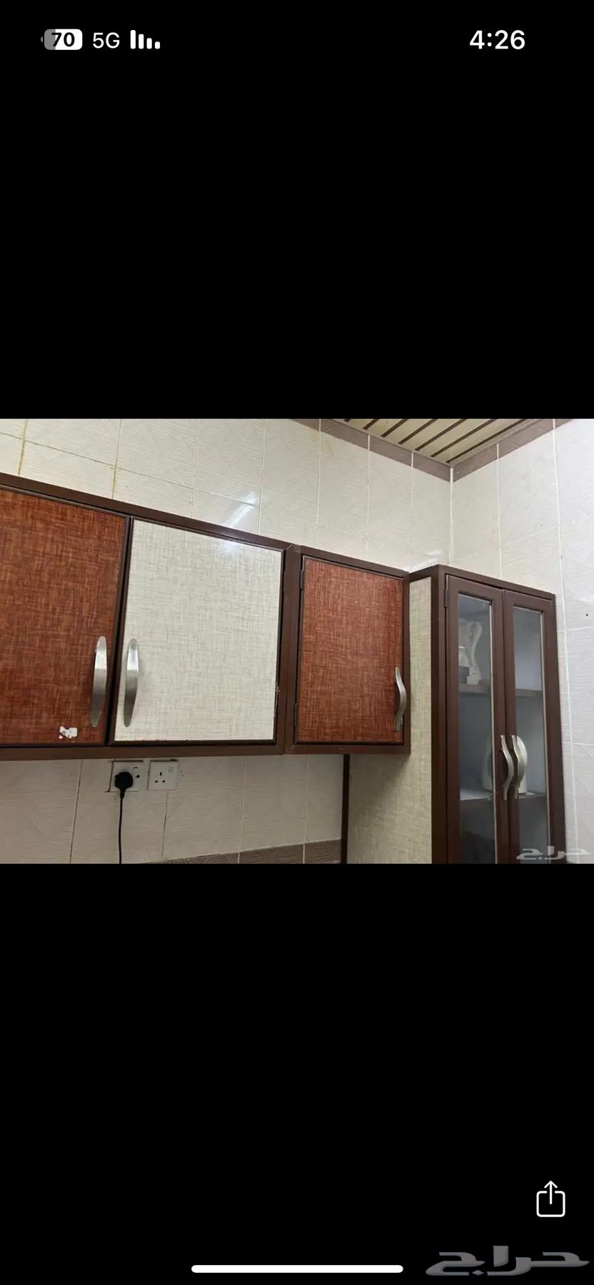 مطبخ رفوف علوية فقط والمعروض بالصور الواضحة64235338319234111