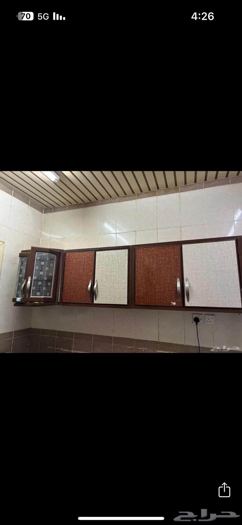 مطبخ رفوف علوية فقط والمعروض بالصور الواضحة64235338319234110