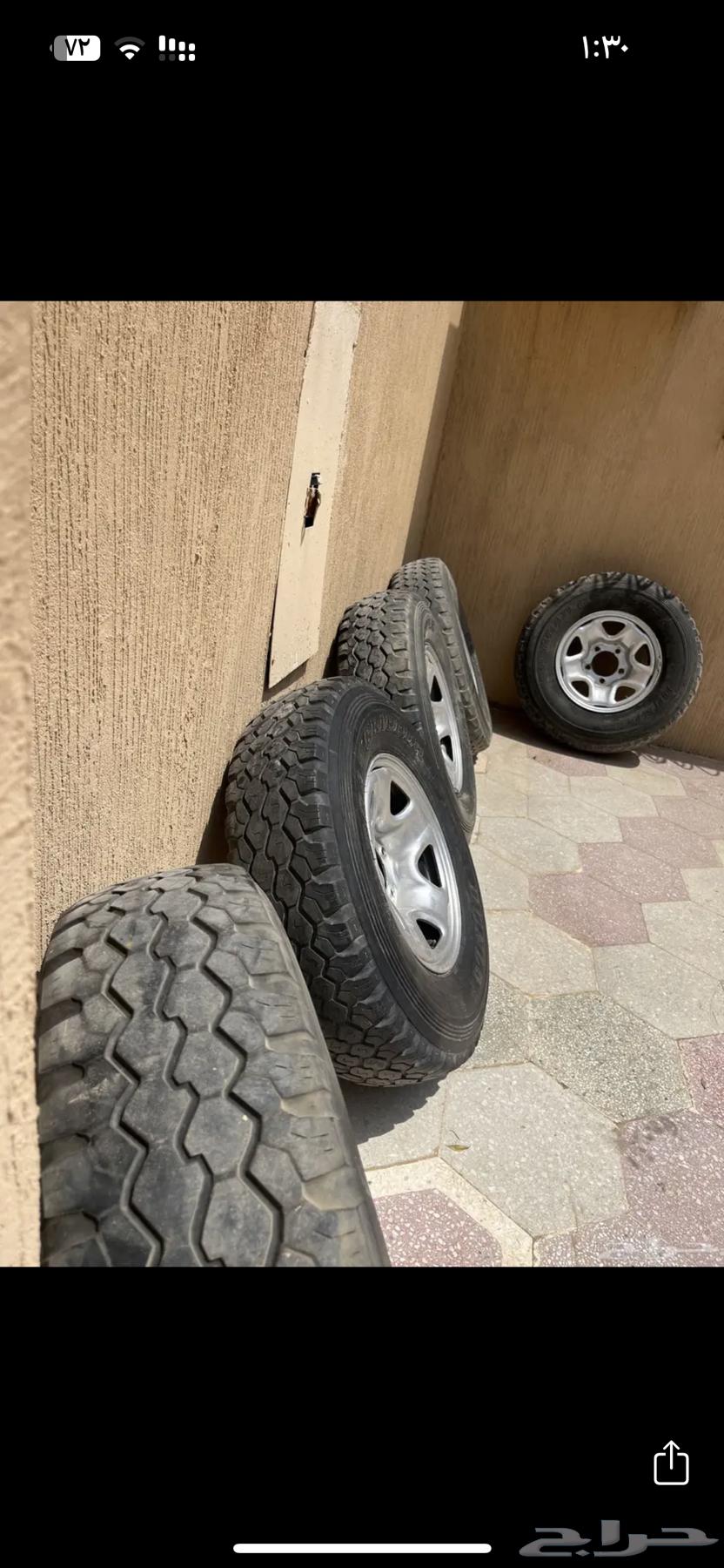 جنوط ديزل 6 انش مع كفرات حجري دنلوب64409282920579111