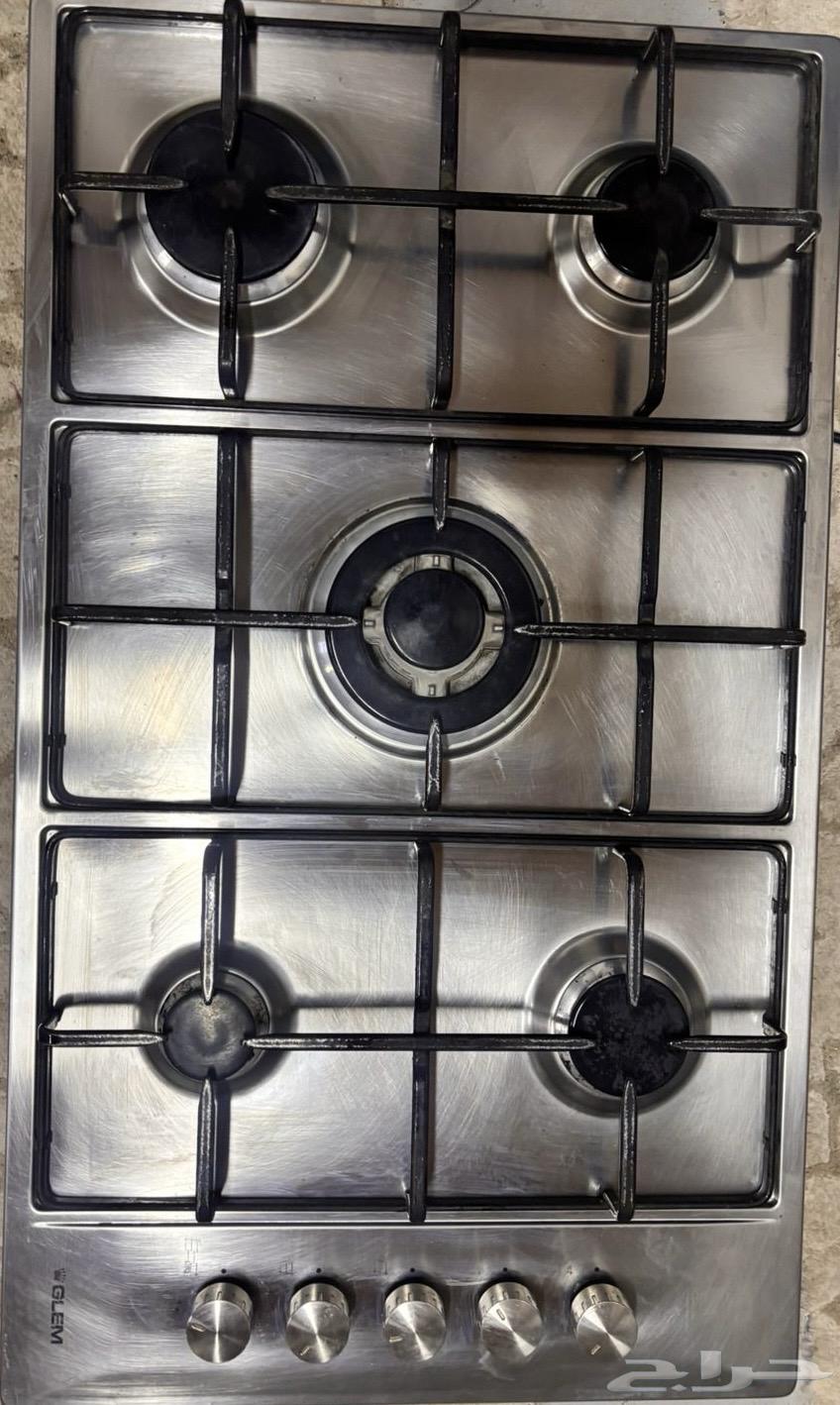 فرن سطحي 5 عيون مع شفاط   شوايه64242264263042112