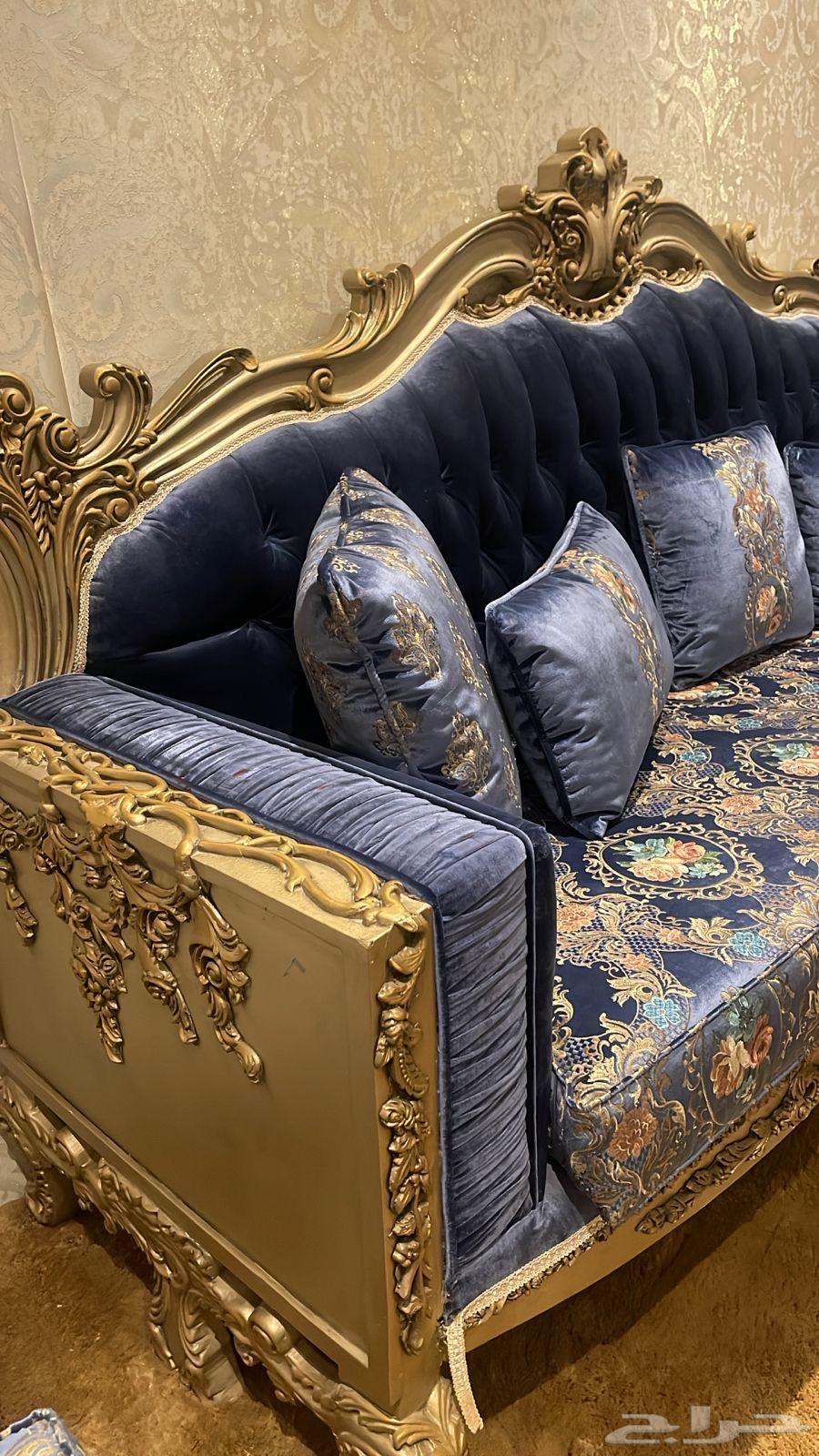 كنب مجلس شبة جديد قماش القثمي64236458566402111