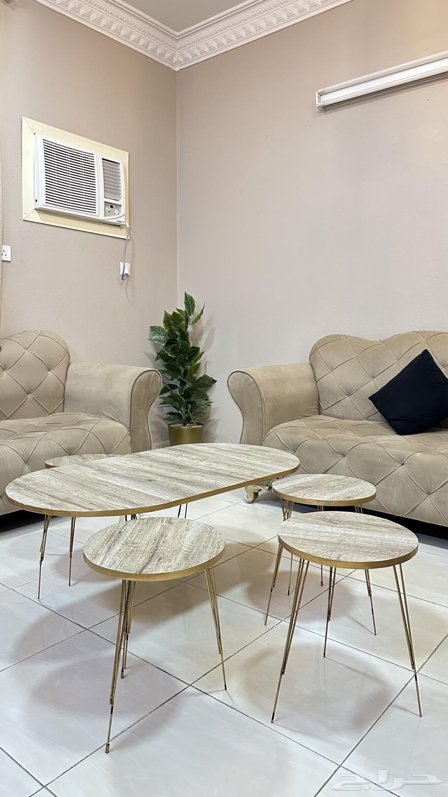 Sofa for sale complete with curtain and tables, for contact64262207777537113