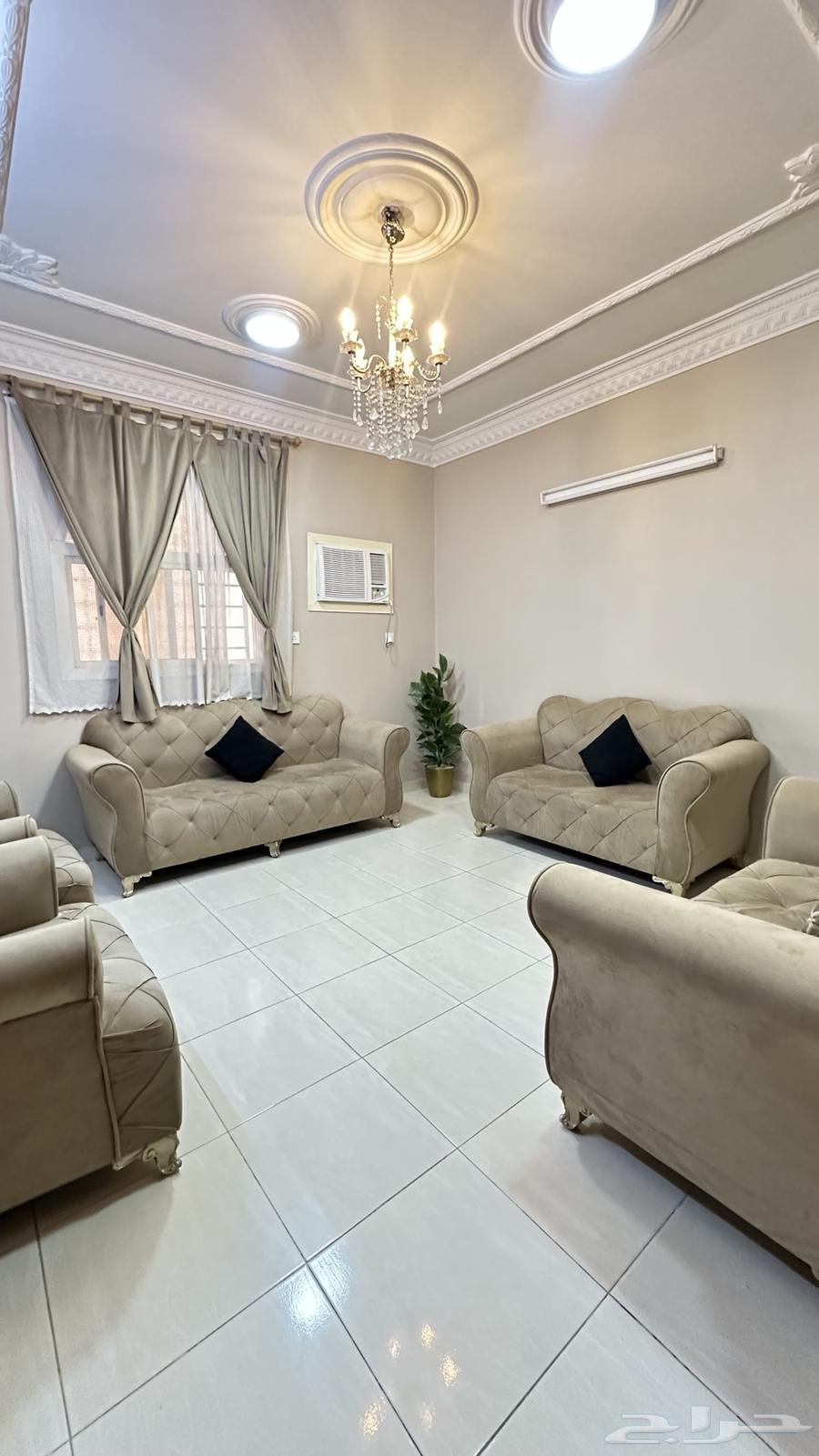 Sofa for sale complete with curtain and tables, for contact64262207777537110