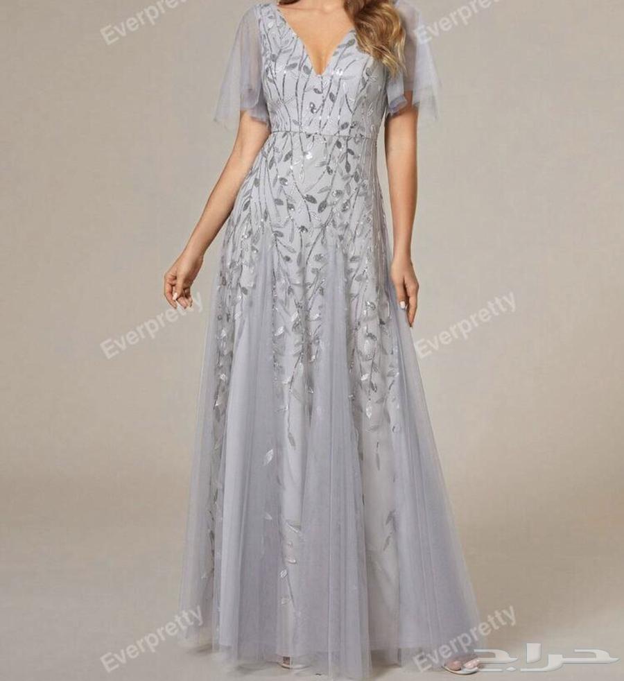 فستان مناسبات مطرز بالترتر مقاس ميديم64264122080513114