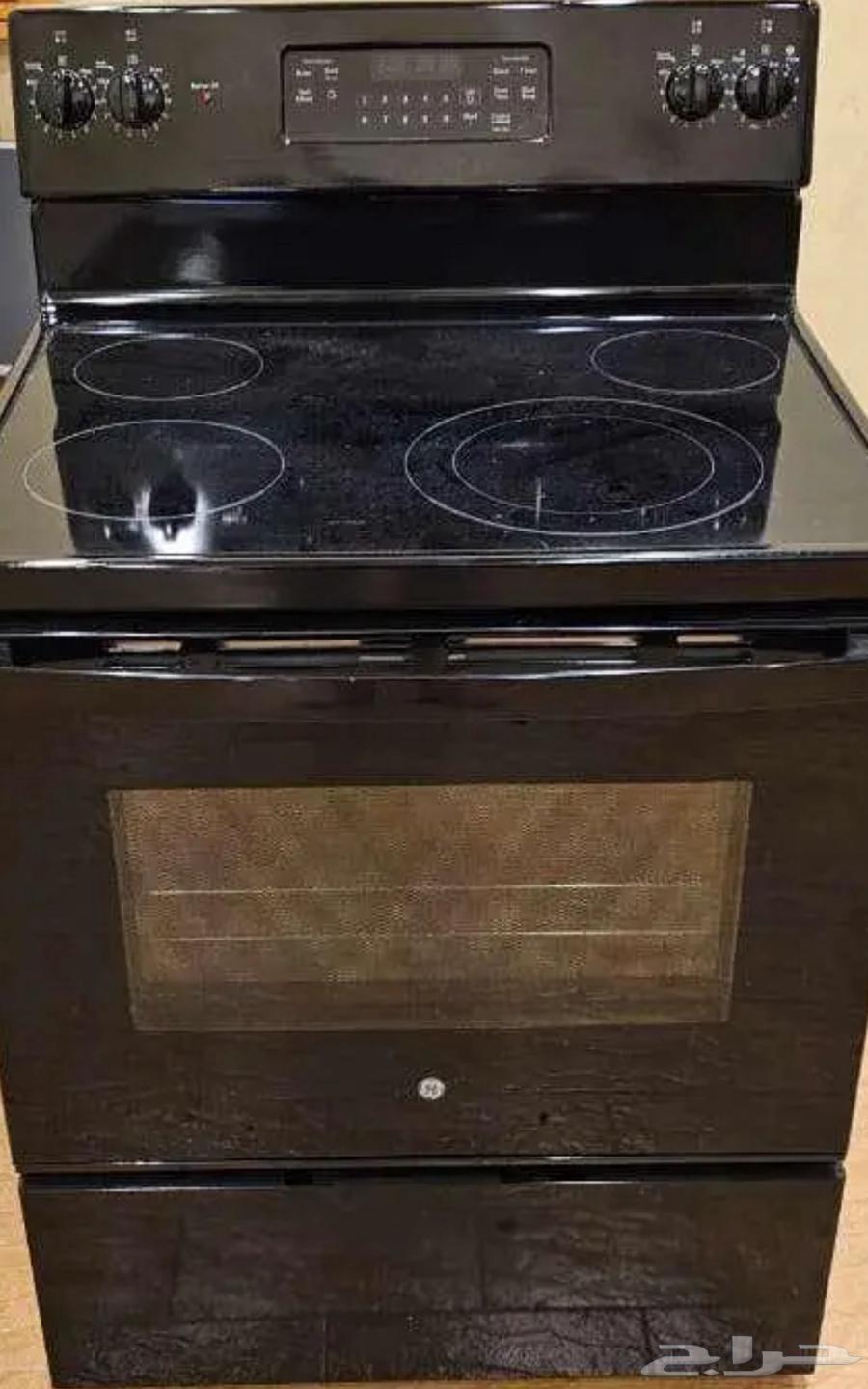 فرن كهرباء جنرال الكترك اسود سراميك 4 عيون64256924408705110