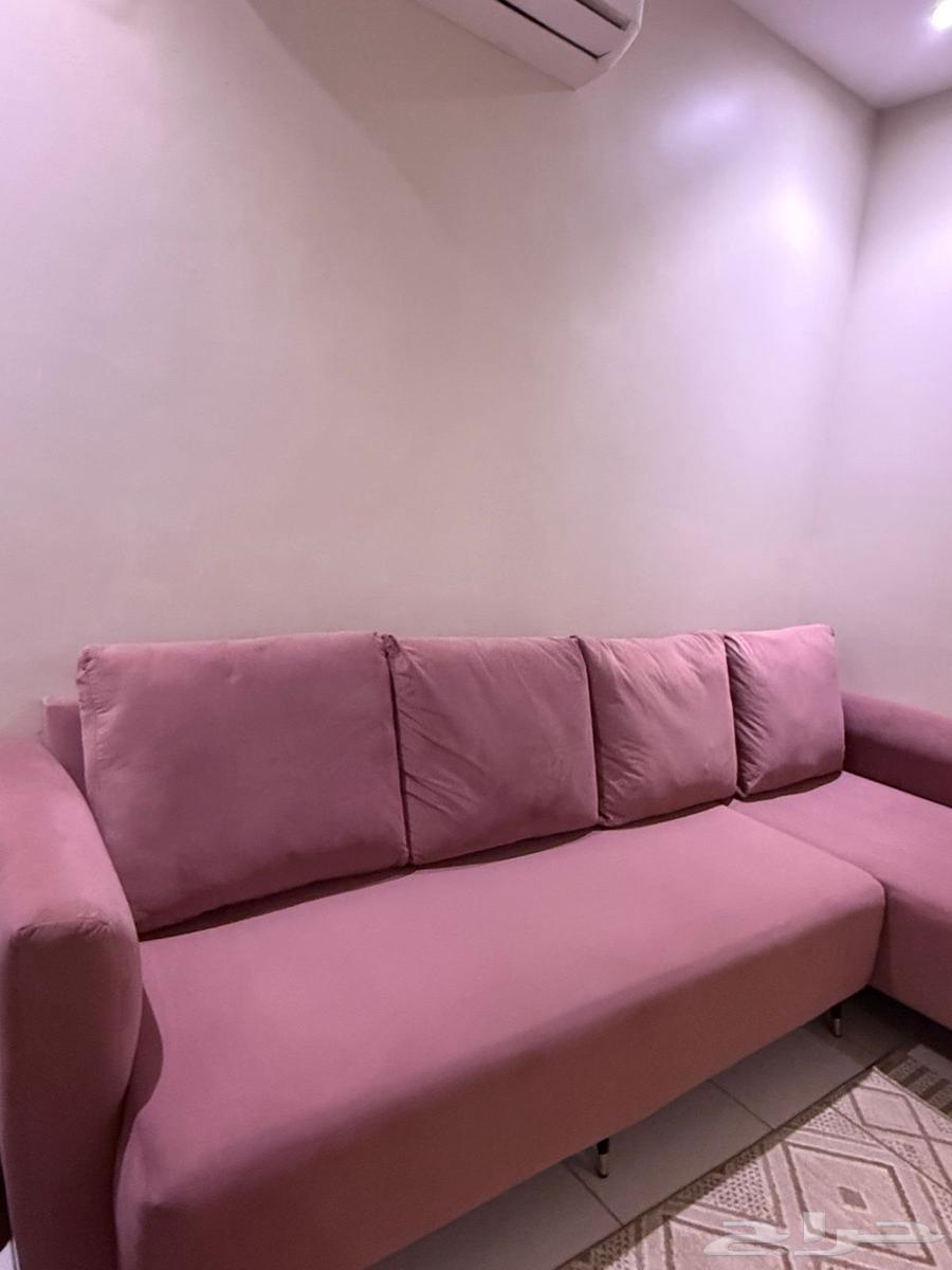 كنب حرف L نظيف جدا64264624850433114