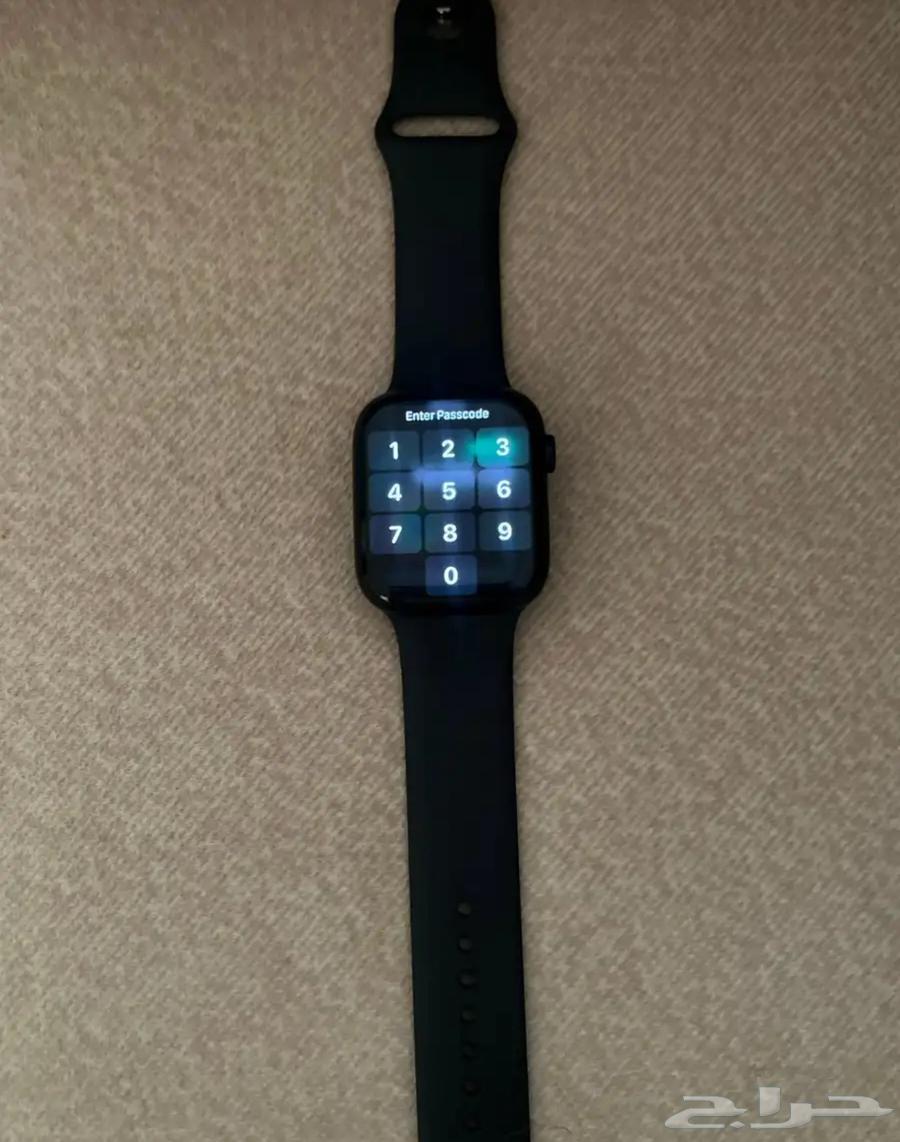ساعة ابل الجيل التاسع ( حجم 45 ) اللون اسود قمة ف النظاقة64235338328067110