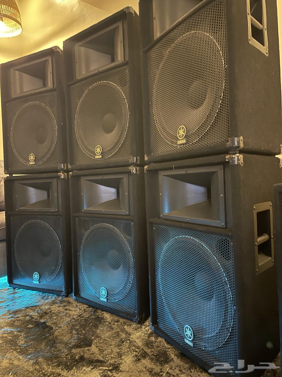 للبيع سيستم سماعات دي جي يماها بكامل معداته64257224759041110