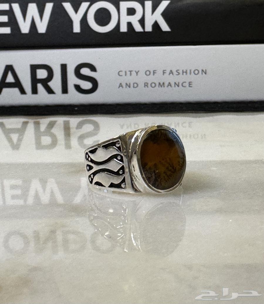 خاتم فضة 990 صياغة حماده64256592855171110