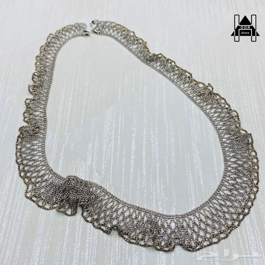 طقم فضه راقي صافي عيار 925 جديد بموديل وتصميم تراثي64257902059523111