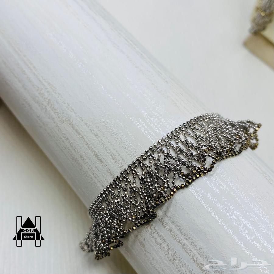 طقم فضه راقي صافي عيار 925 جديد بموديل وتصميم تراثي64257902059523112