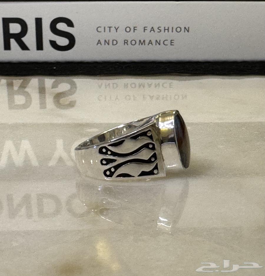 خاتم فضة 990 صياغة حماده64256592855171112