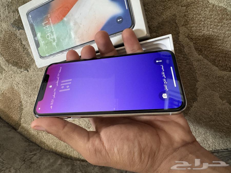 ايفون x جديد على الشرط ولا مغير قطعه 64جيجا بطارية   8164265760436610112