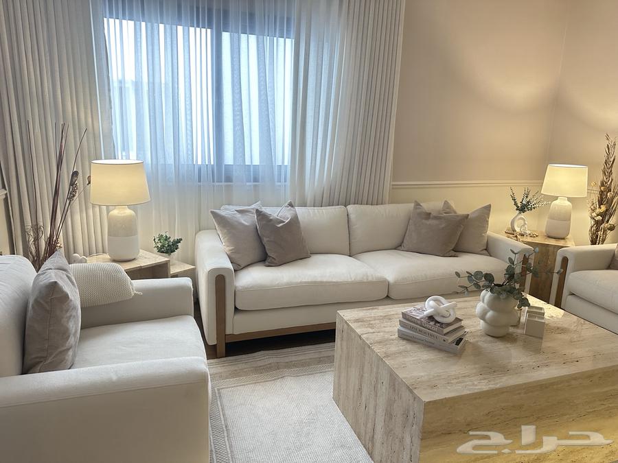 طاولة قهوة وطاولات جانبية رخام ترافنتينو جديدة64266501583874113