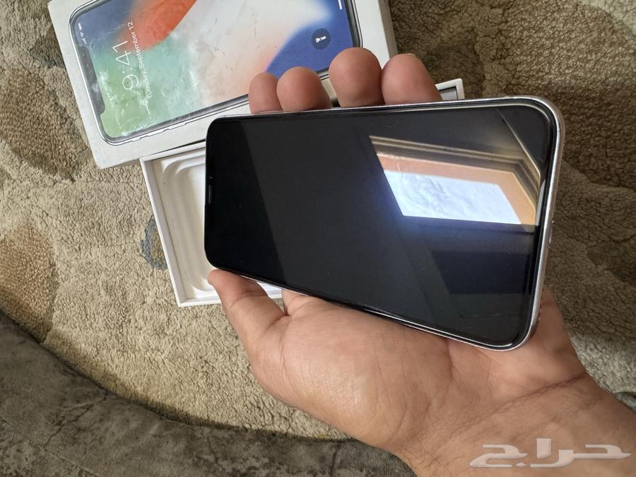 ايفون x جديد على الشرط ولا مغير قطعه 64جيجا بطارية   8164265760436610111