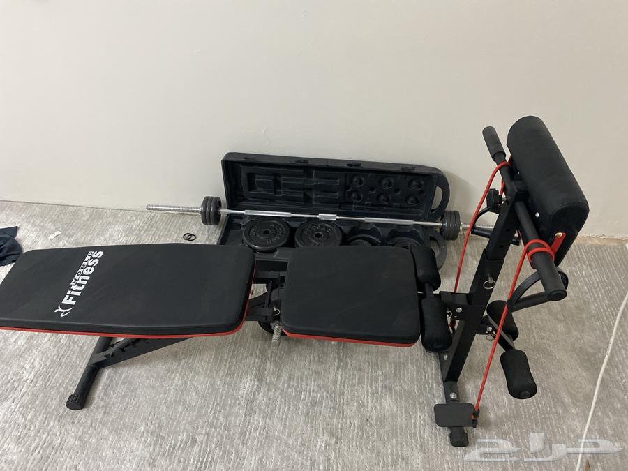 طقم اوزان 50 كيلو مع كرسي للتمرين64257740852225112