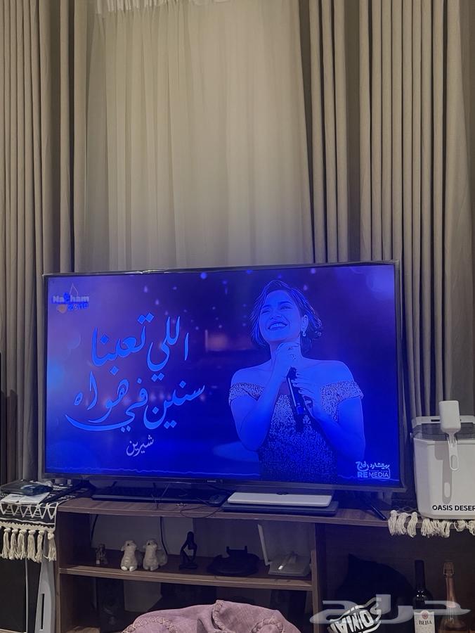 شاشه سامسونج 58 بوصه مع ريموتها نظيفه64273166240130110