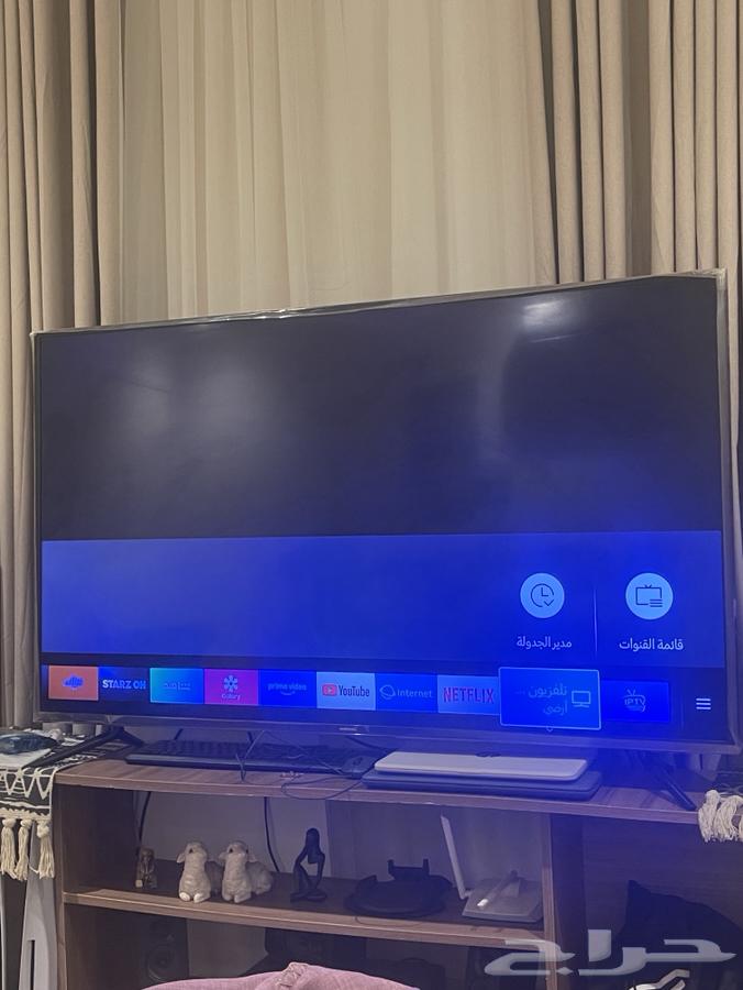 شاشه سامسونج 58 بوصه مع ريموتها نظيفه64273166240130111