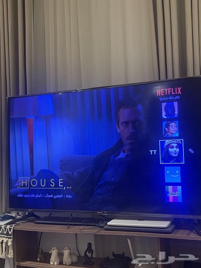 شاشه سامسونج 58 بوصه مع ريموتها نظيفه64273166240130112