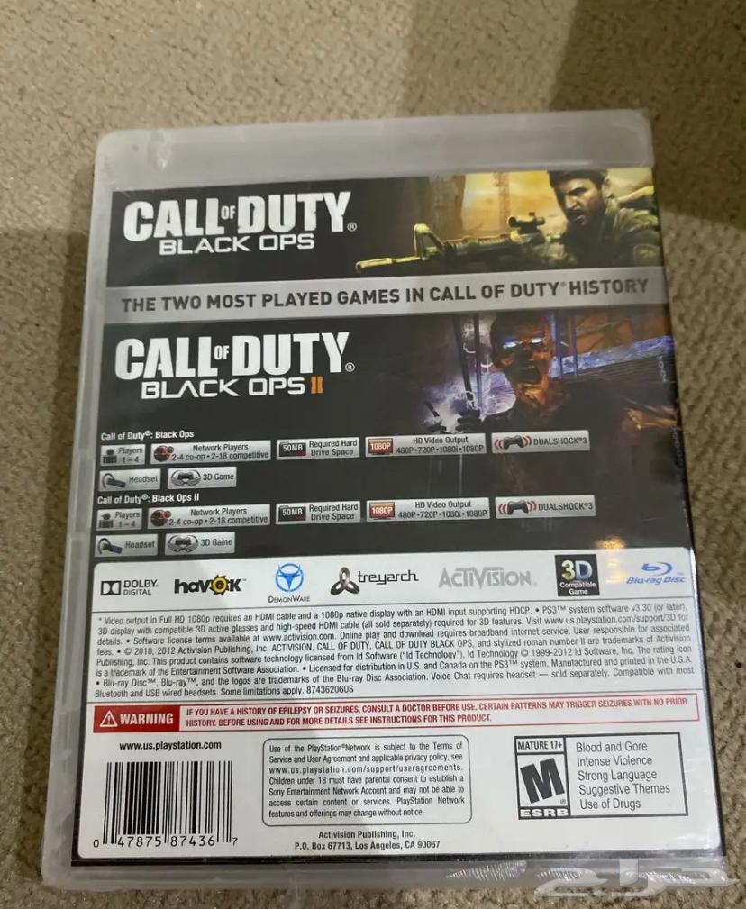 بلاك اوبس 1 بلاك اوبس 2 كود 7 كود 9 black ops سوني 3 ps364259280836227111
