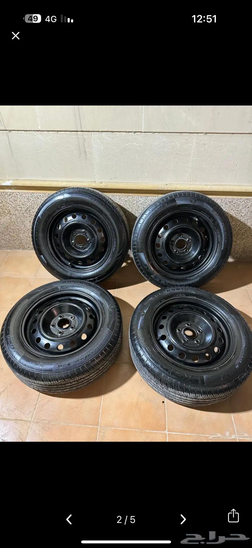 جنوط حديد مقاس 16 تركب عع سوناتا وابتما اصلي64418403809793111