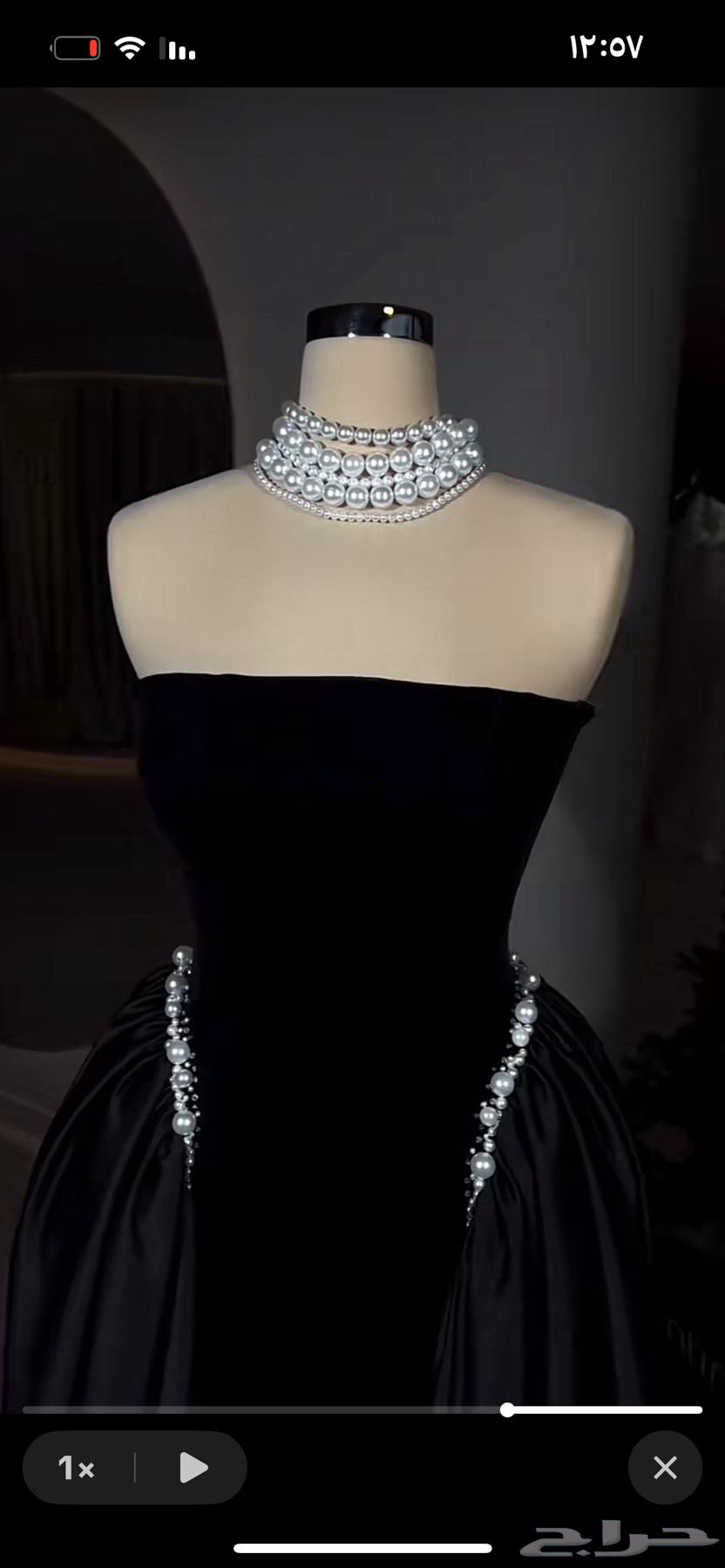 فستان اسود لبس مره وحده مقاس xs64257389692163110