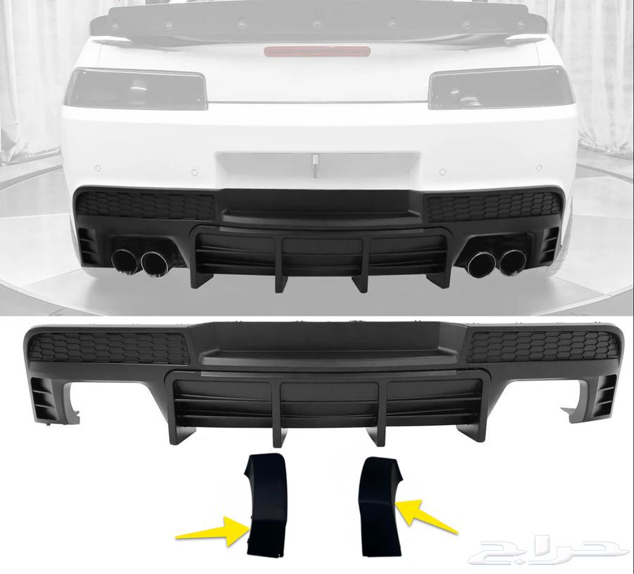 High-quality rear diffuser for Camaro 2014-2015 with fins64437112601474110
