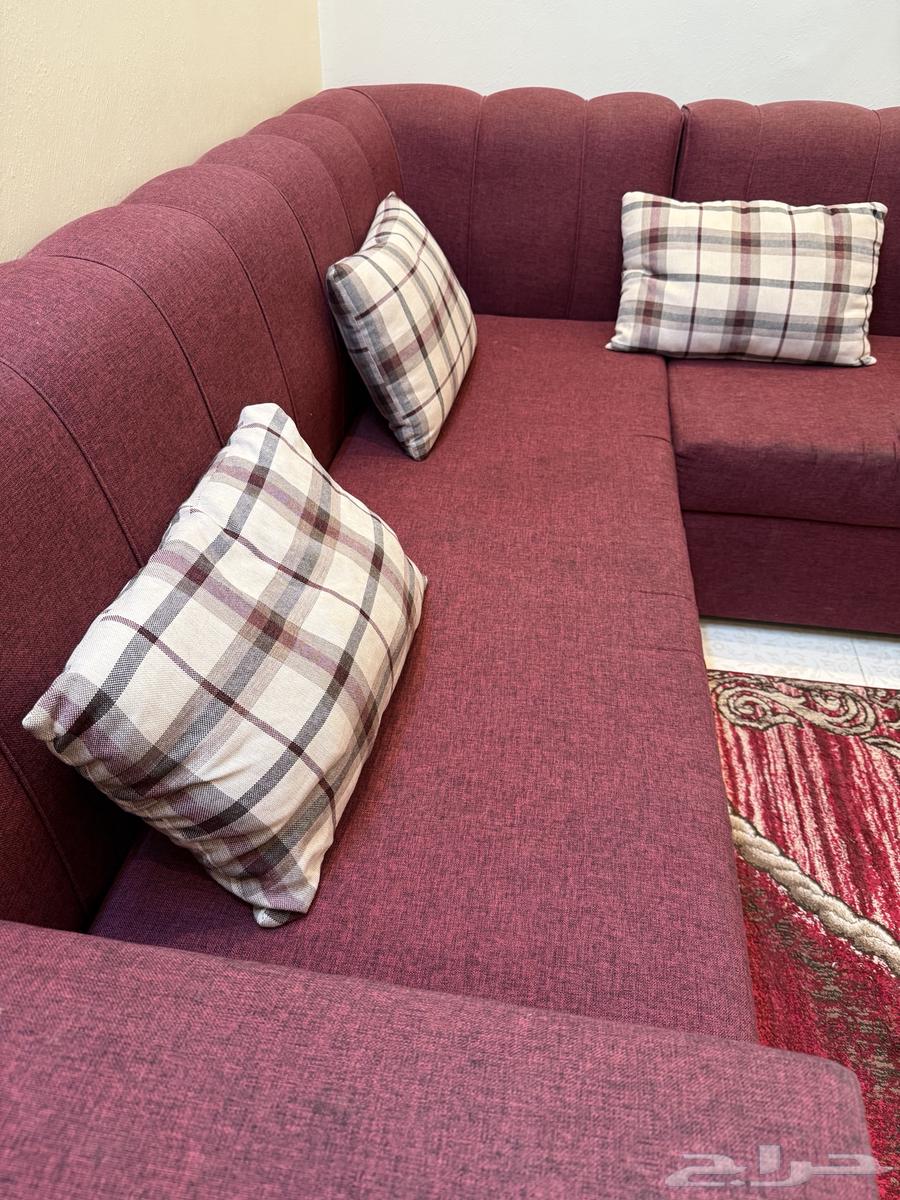 مجلس كنب حرف L مستعمل نظيف64293420426498111