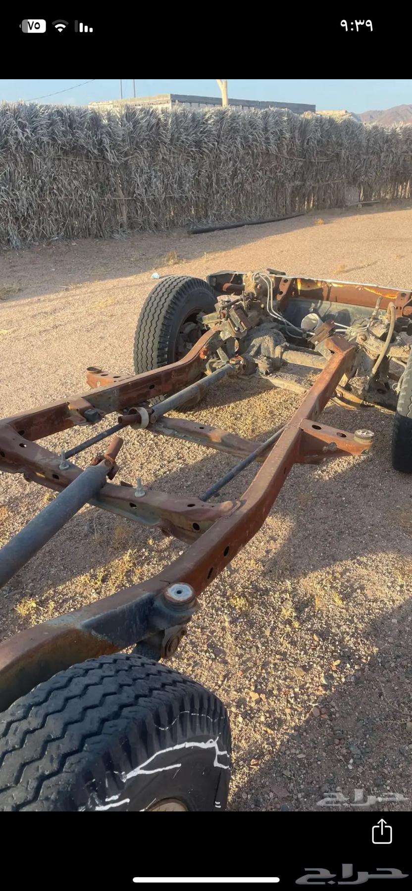 شاصي جيب متسبيوشي للبيع ينفع مقطوره الي يبيه السوم وصل 120064439145510530113