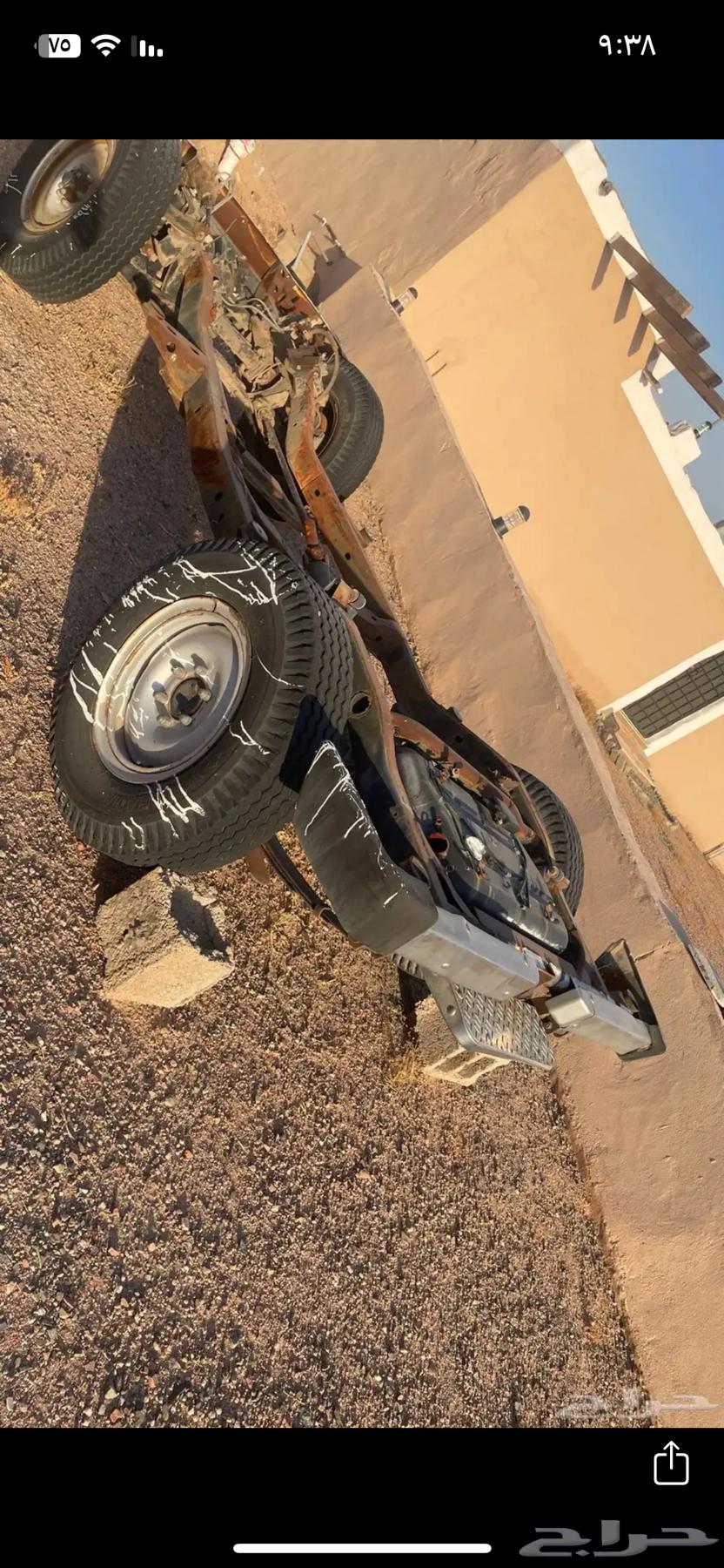 شاصي جيب متسبيوشي للبيع ينفع مقطوره الي يبيه السوم وصل 120064439145510530114