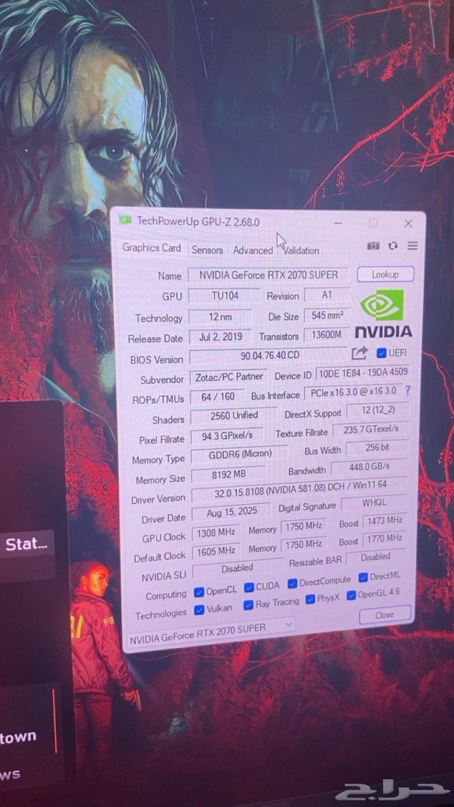 rtx 2070 super graphics card64304335547393110