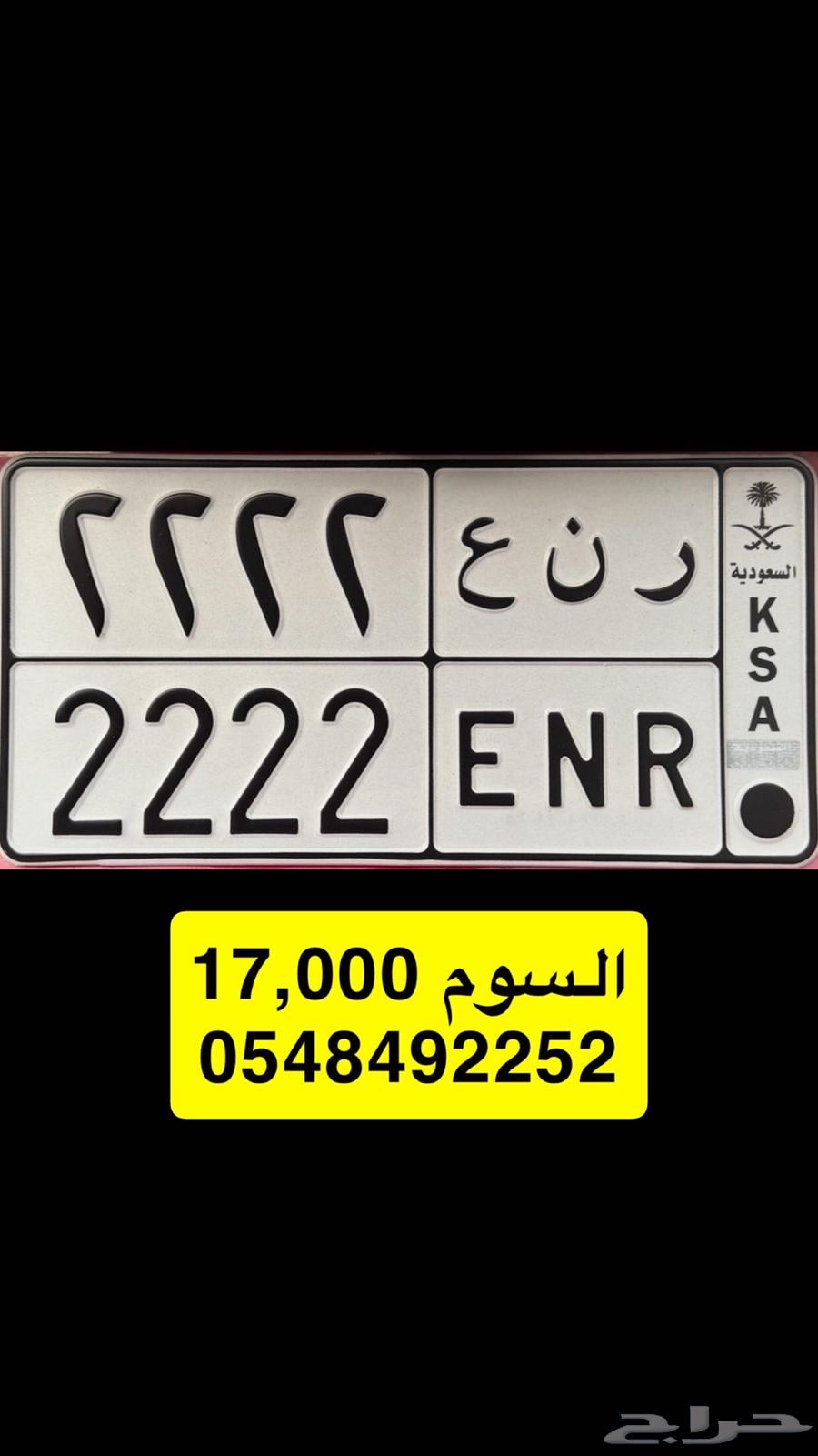 Distinctive Quadruple Repeated Plate 264449756920323110