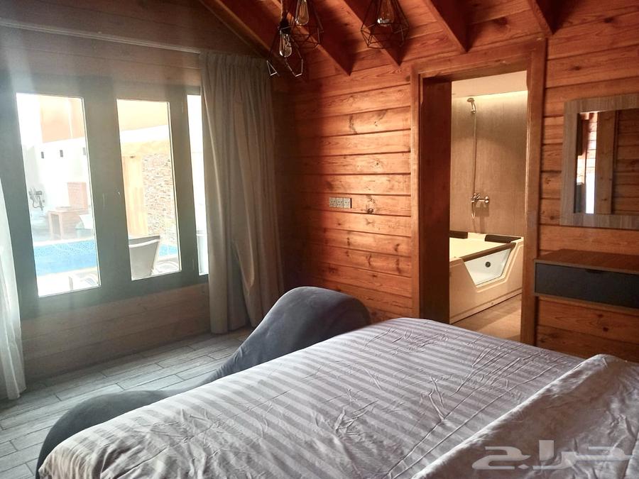 شاليه للايجار في جدة كوخ شاليهات فندقية بجاكوزي للعرسان جده64310841676418114