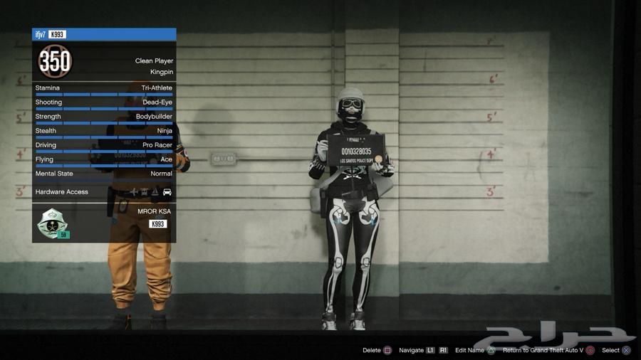 للبيع حساب قراند 5 نادر ومميز شخصيتين نسخه عاديه64304409635715112