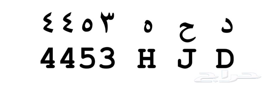 لوحه شبه مميزه ( د ح ه )64441144553986110
