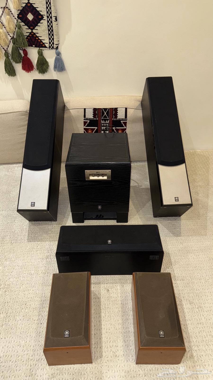 سماعات ياماها Yamaha أصلية كاملة (نظيفة جدا )64319495801091110