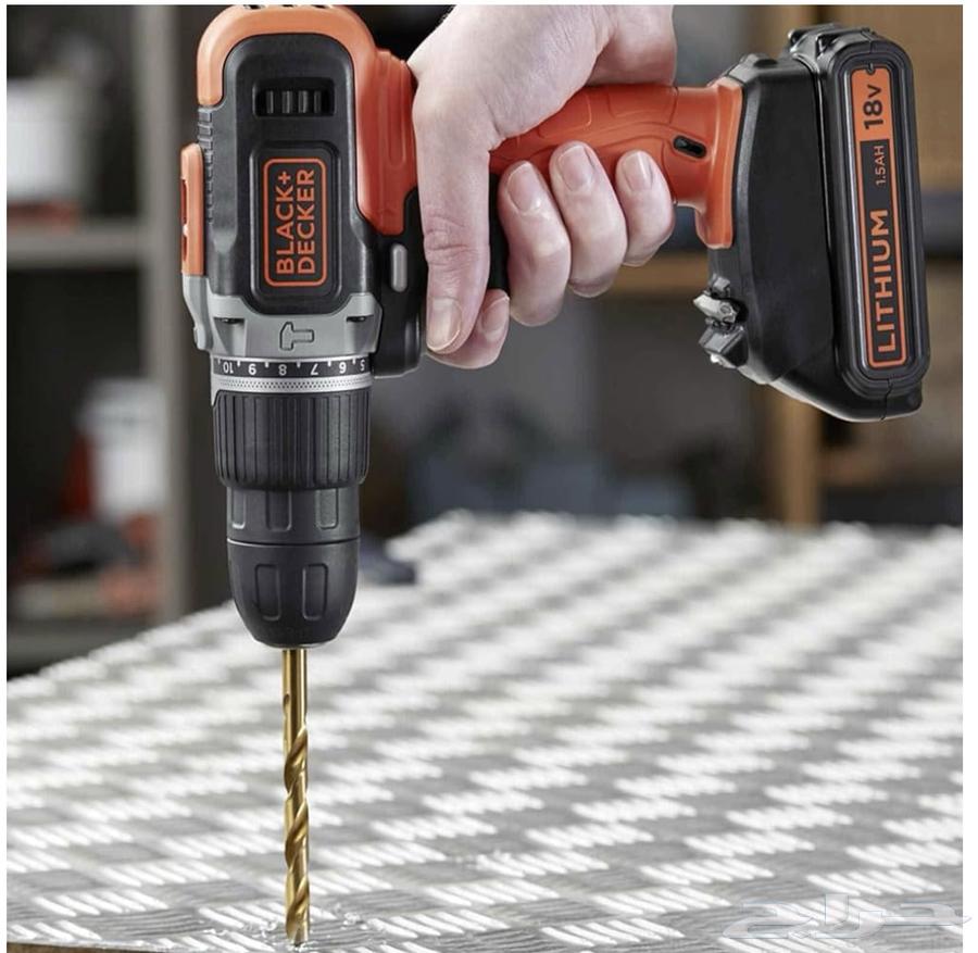 للبيع دريل بطاريه بلاك اند ديكر جديد لم يسخدم 200 نهايه64415384158978112