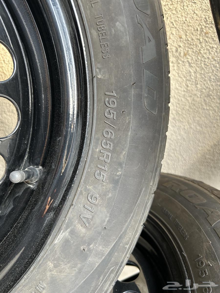 جنوط النترا مقاس 15 وعليها كفرات64456721332611111