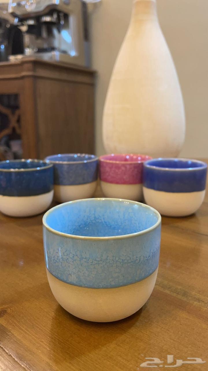 اكواب قهوة فخارية وفازات64316649348226114