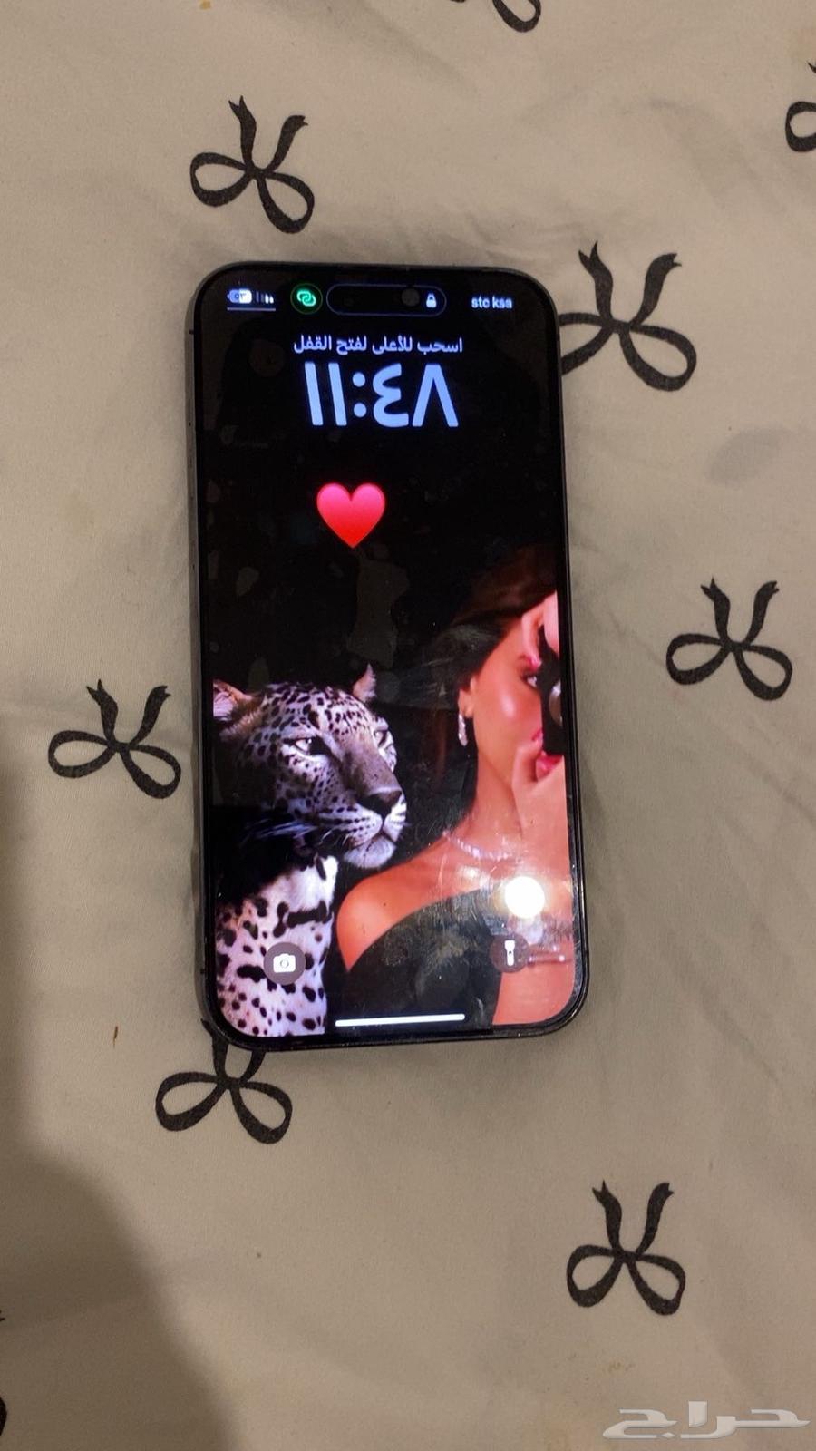 بيع ايفون 14 برو ماكس لايوجد كسر ولم يدخل صيانه أبدا نظيف64336047771523112