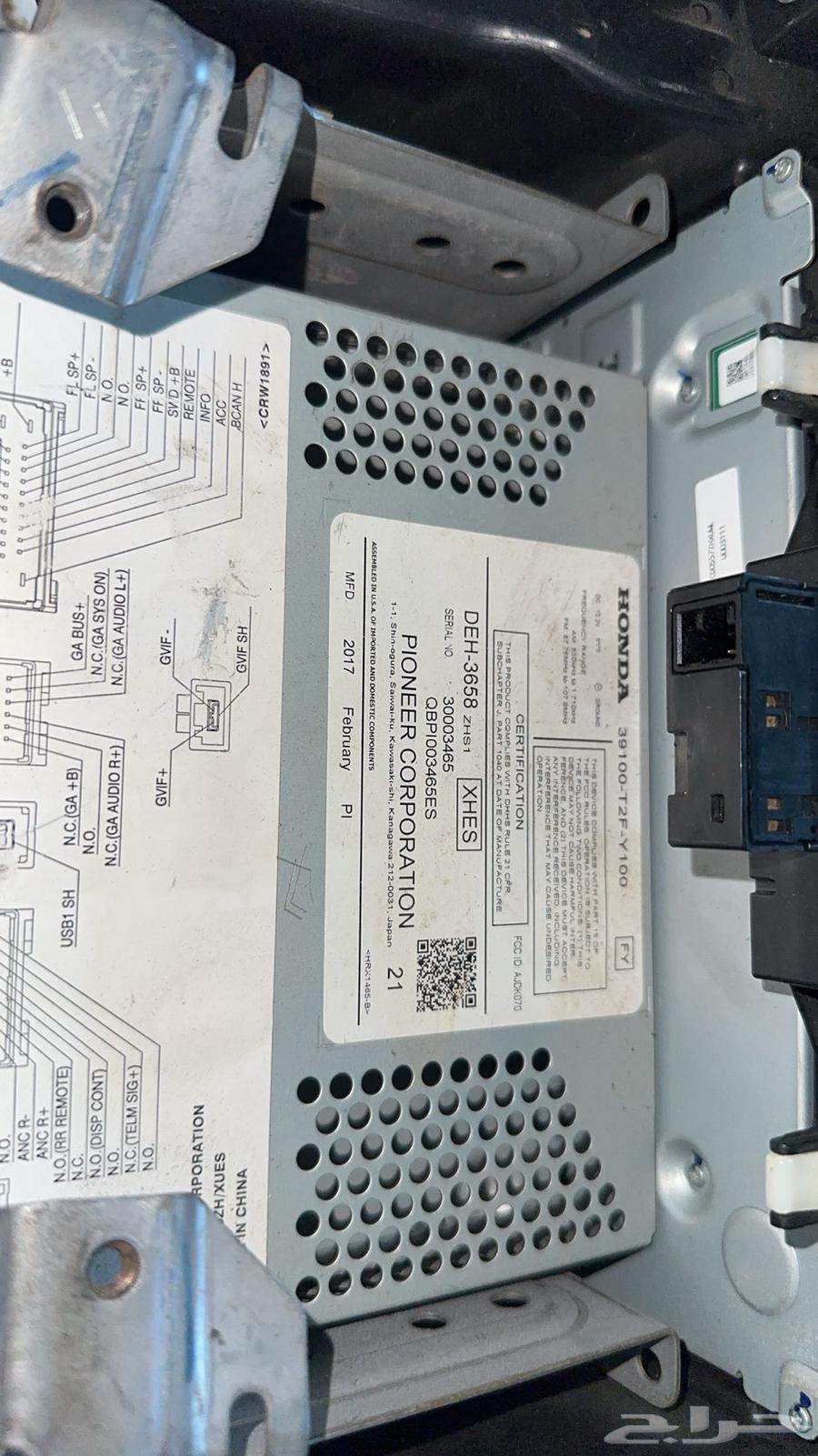 مسجل هوندا اكورد وكاله اصلي64415154842882111