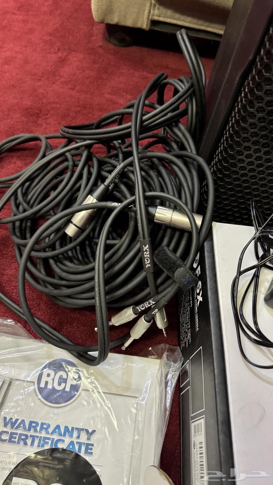 RCF Mixer and 1200 Watt Speaker with Stand64334958529795114