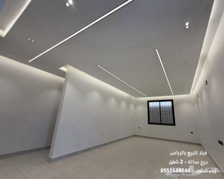 Villa for sale in Riyadh, Tanal layout, living room staircase, 2 apartments, new 20-meter street63613625323138113