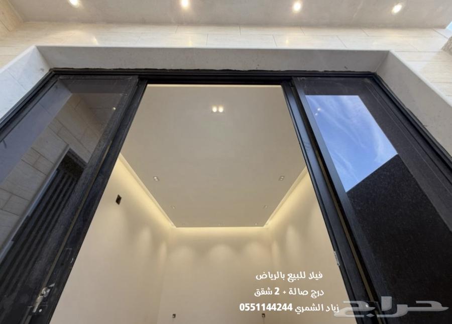 Villa for sale in Riyadh, Tanal layout, living room staircase, 2 apartments, new 20-meter street63613625323138112