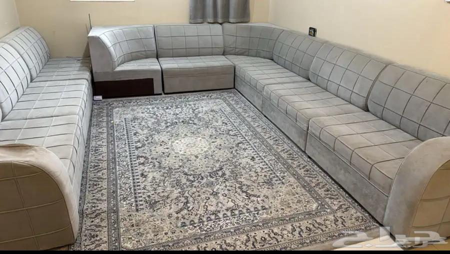 كنب حرف U عدد 6 قطع للبيع بدون فرشه64328349039235110