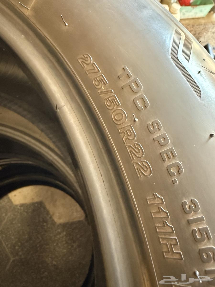 تم توفير كفرات بيرجستون نظيفة جدا  مقاس 22 50 27564469167397121114