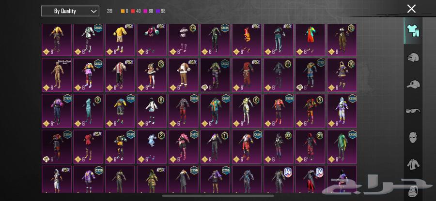 حساب ببجي للبيع64332079101313111