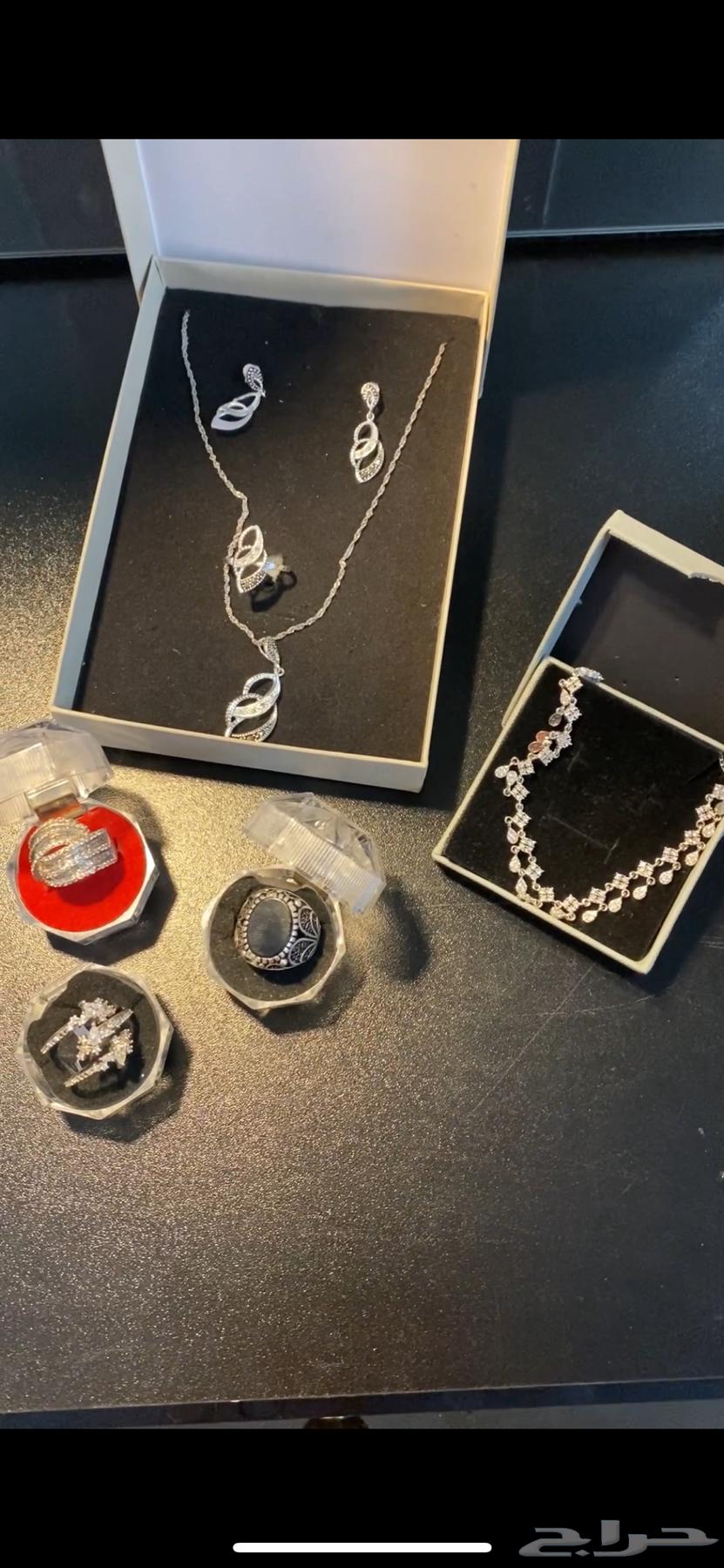 طقم وخواتم فضه نسائيه ورجاليه64330535329410110