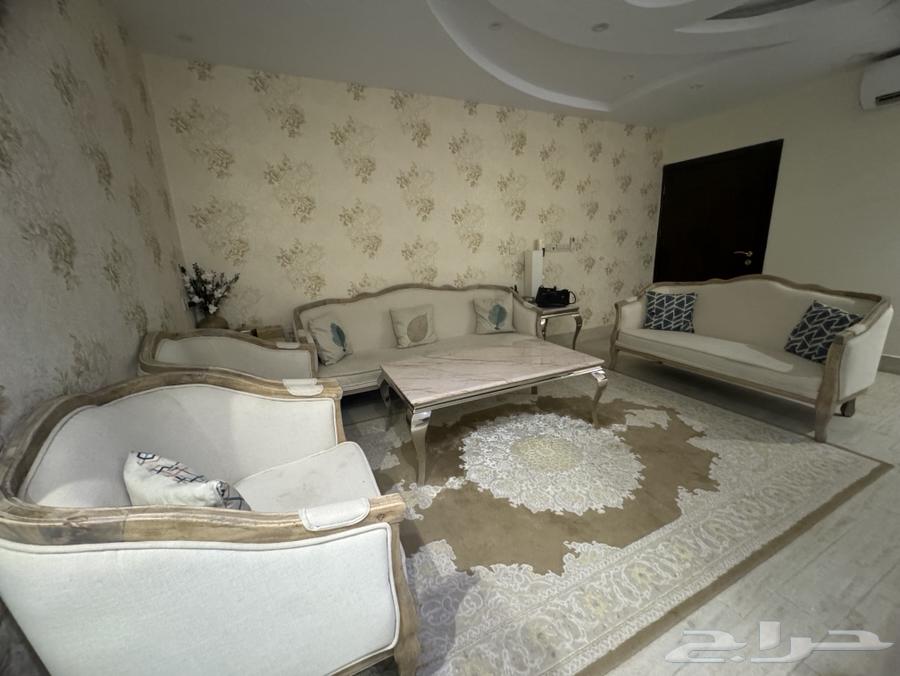 Full living room set for sale including a three-piece sofa, a two-piece sofa, 2 single chairs, a plasma table, and a coffee table set64332876423299111